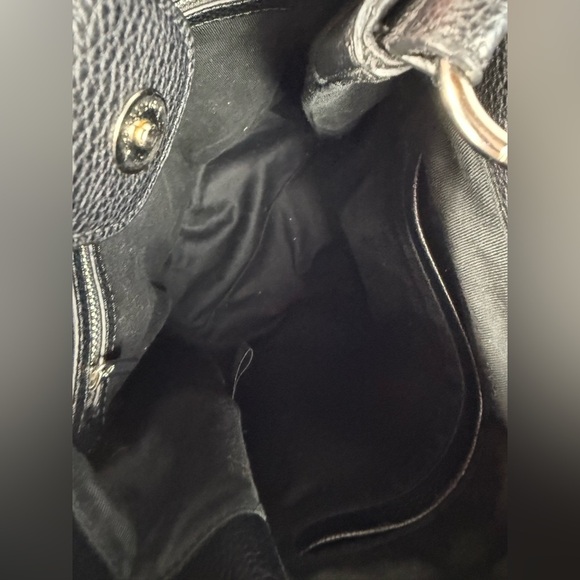 Sam Edelman Monica black fringe suede & leather bucket shoulder/crossbody purse - Picture 7 of 12